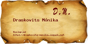 Draskovits Mónika névjegykártya