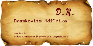 Draskovits Mónika névjegykártya